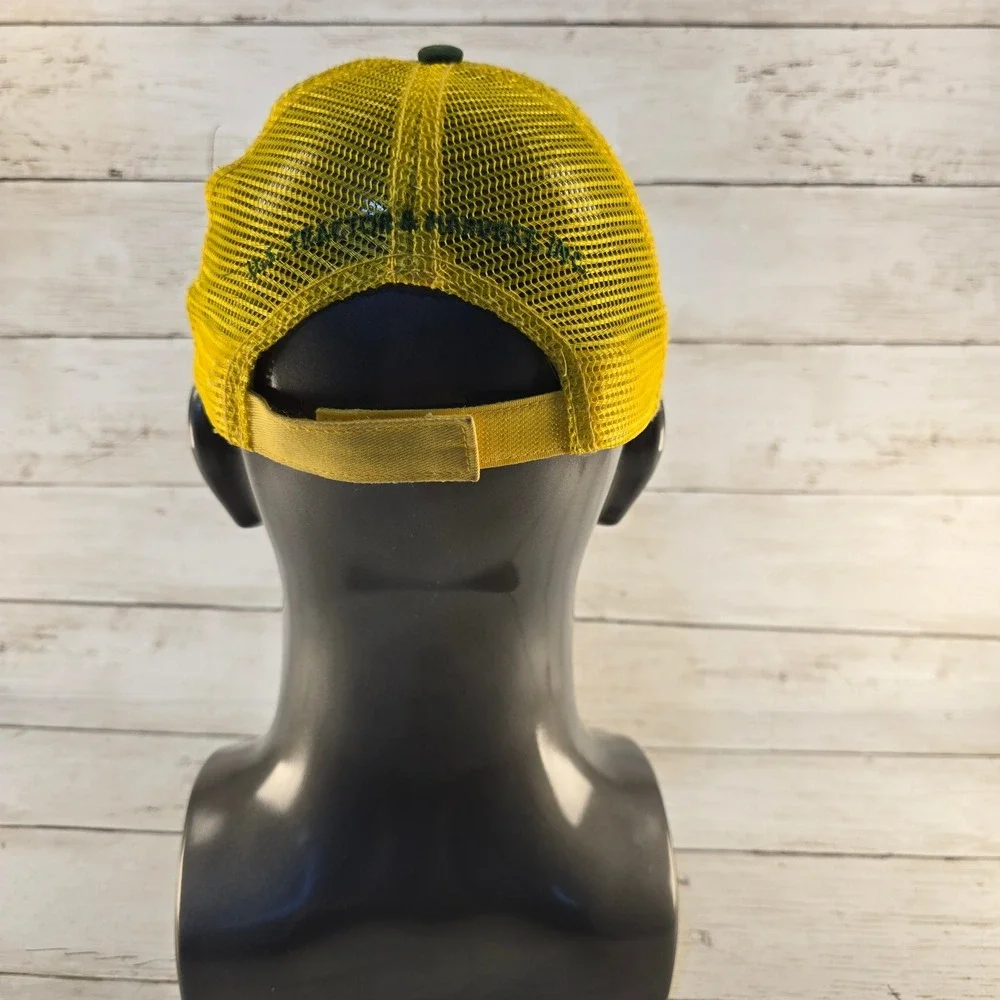John Deere Youth Trucker Hat Green Yellow Mesh Back Adjustable Snapback Cap